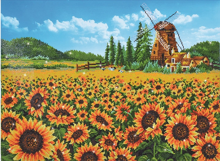 Molino de viento de girasol Diamond Dotz